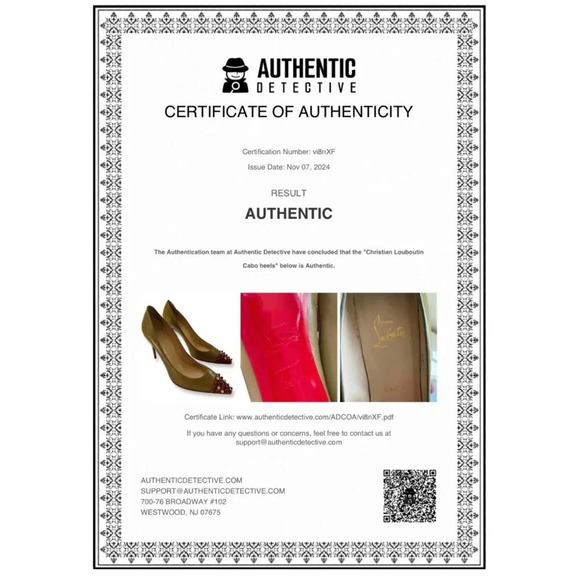 Christian Louboutin RARE Olive Green Cabo Pointed Pumps Jewelled Cap Toe EU 39.5 - Picture 5 of 15